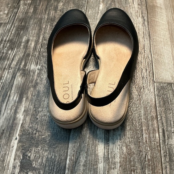 SOUL Naturalizer Black Slingback Flats Size 9 Wide - Picture 4 of 12
